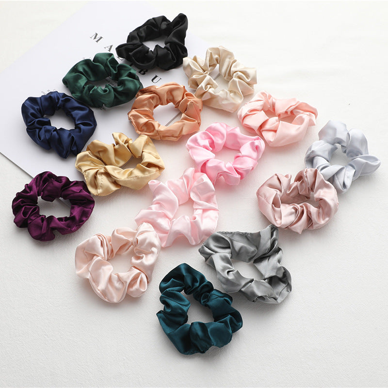 French-style pig intestine silk hair band