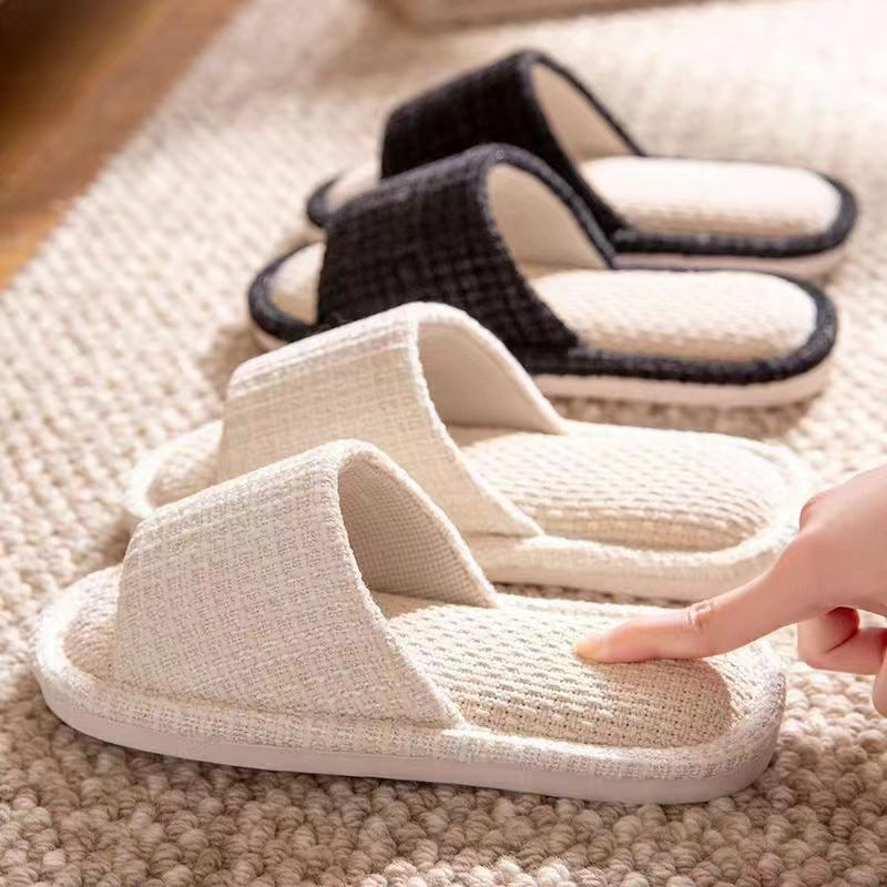 Cotton Linen Non-Slip Slippers