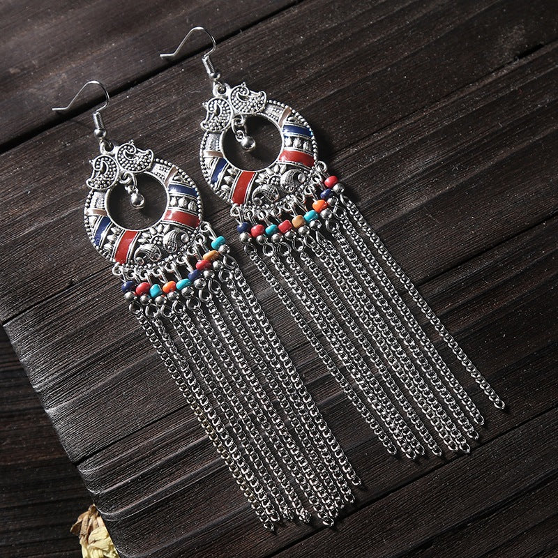 Exotic Vintage Tassel Earrings