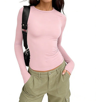 Women's Long Sleeve Round Neck T-Shirt