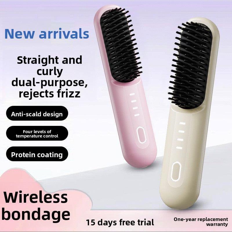 Wireless Ceramic Hair Straightener and Curler