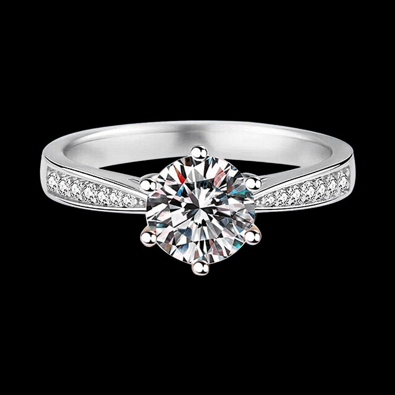 Adjustable Simulated Moissanite Women's Ring