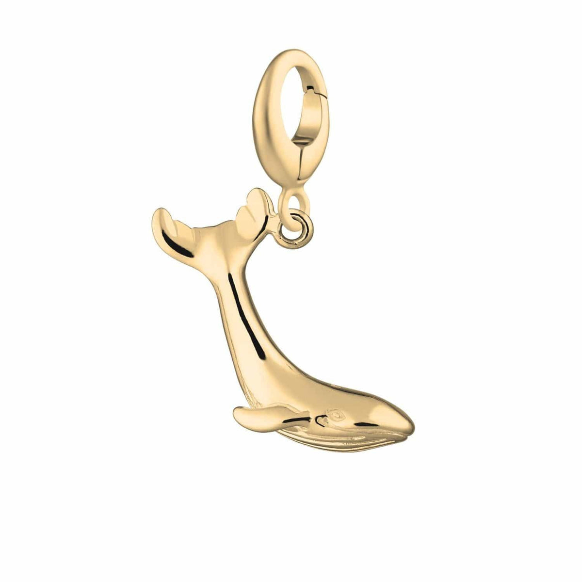 Animal Themed Stainless Steel Gold Plated Pendant Necklace