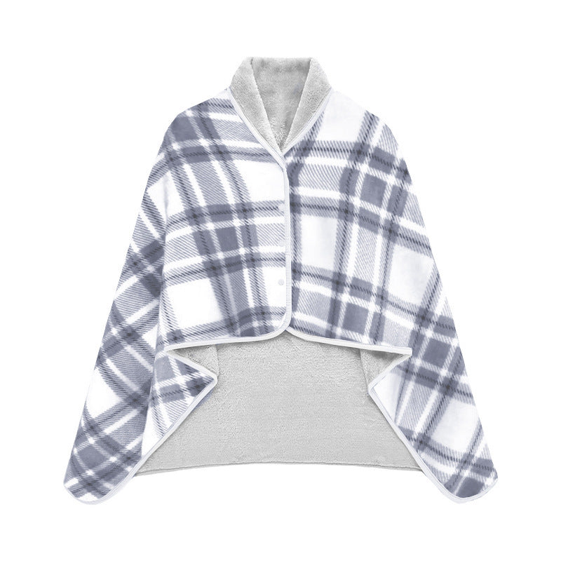 Soft Polyester Dual-Purpose Shawl Blanket