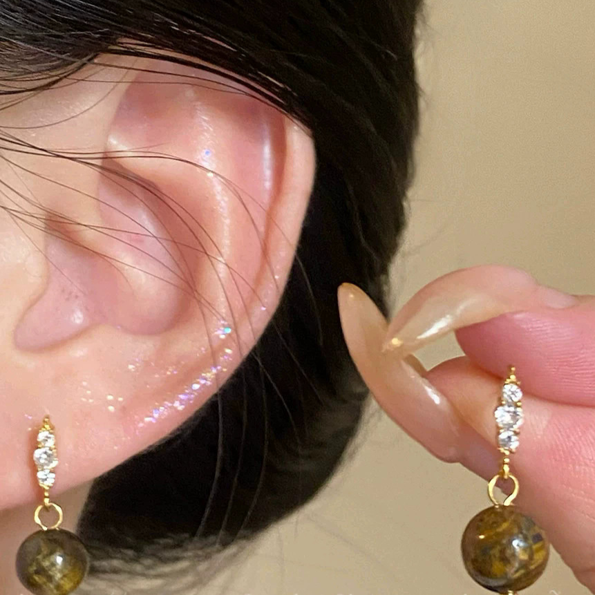 Pearl Geometric Earrings