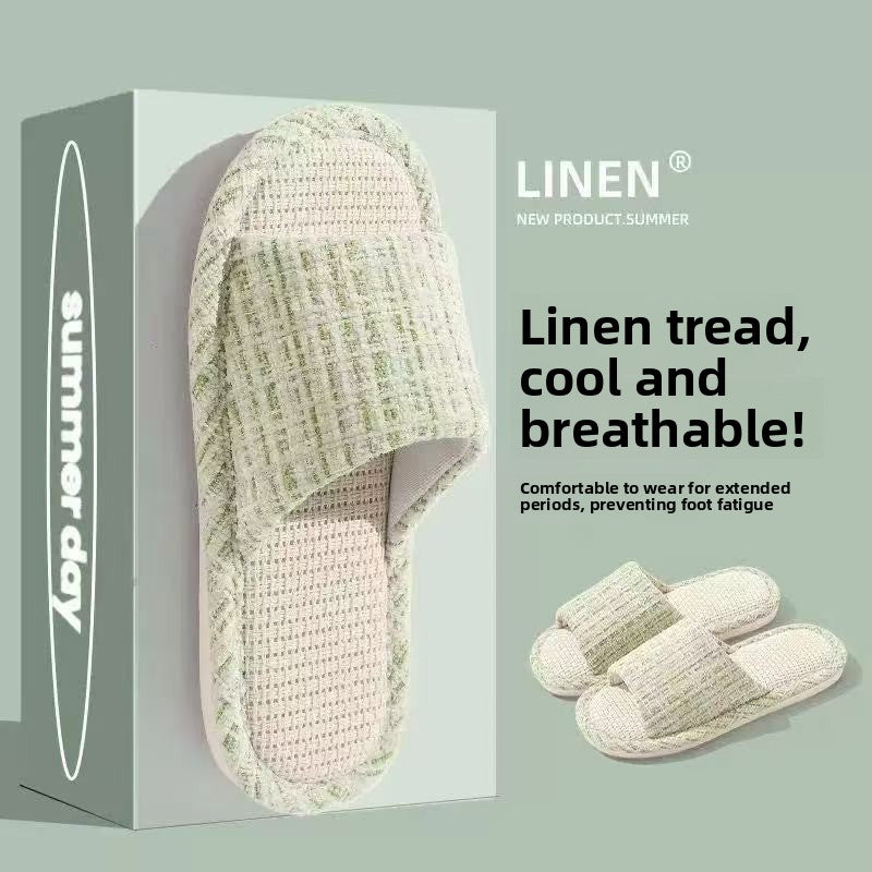 Cotton Linen Non-Slip Slippers