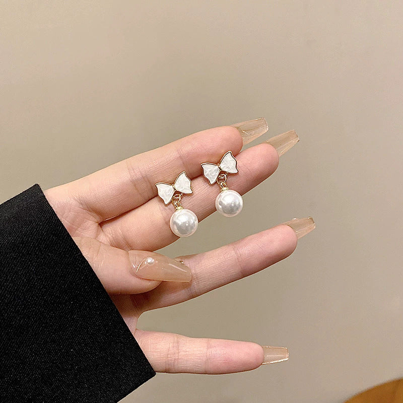 LunaPearl Butterfly Earrings Sterling Silver