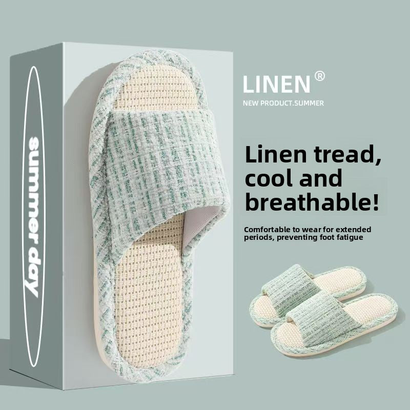 Cotton Linen Non-Slip Slippers