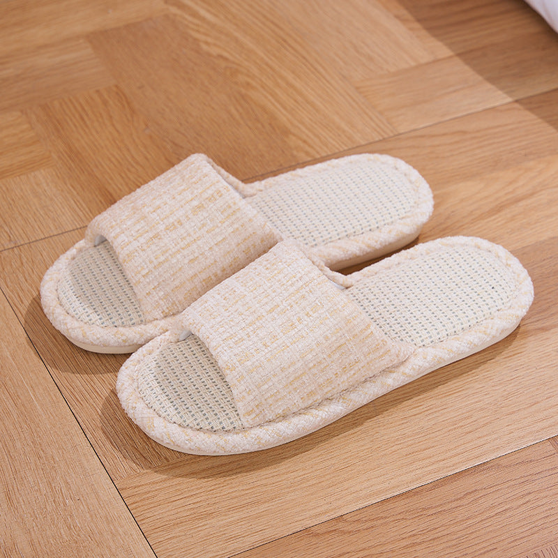 Cotton Linen Non-Slip Slippers