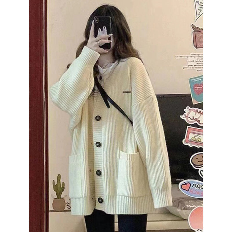 Womens Loose Knit Cardigan