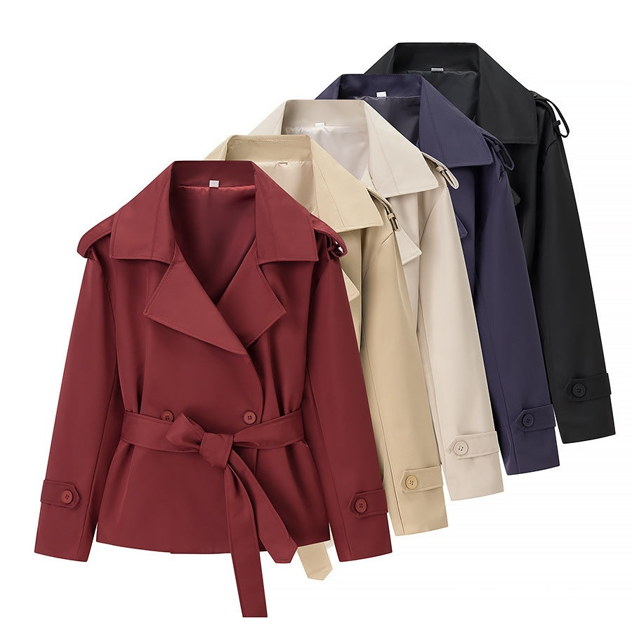 Womens Double Breasted Trench Coat