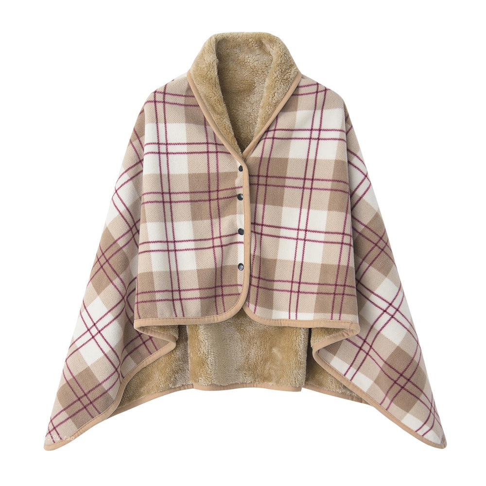 Soft Polyester Dual-Purpose Shawl Blanket