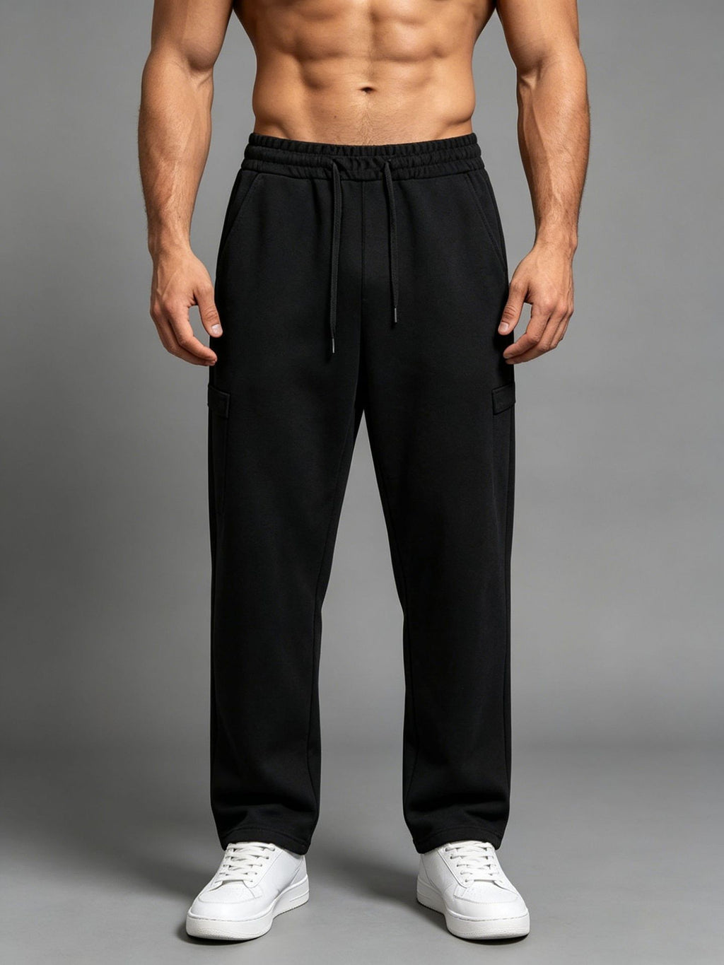 Men's Quick-Dry Cotton Sports Fitness Pants - Comfortable & Breathable