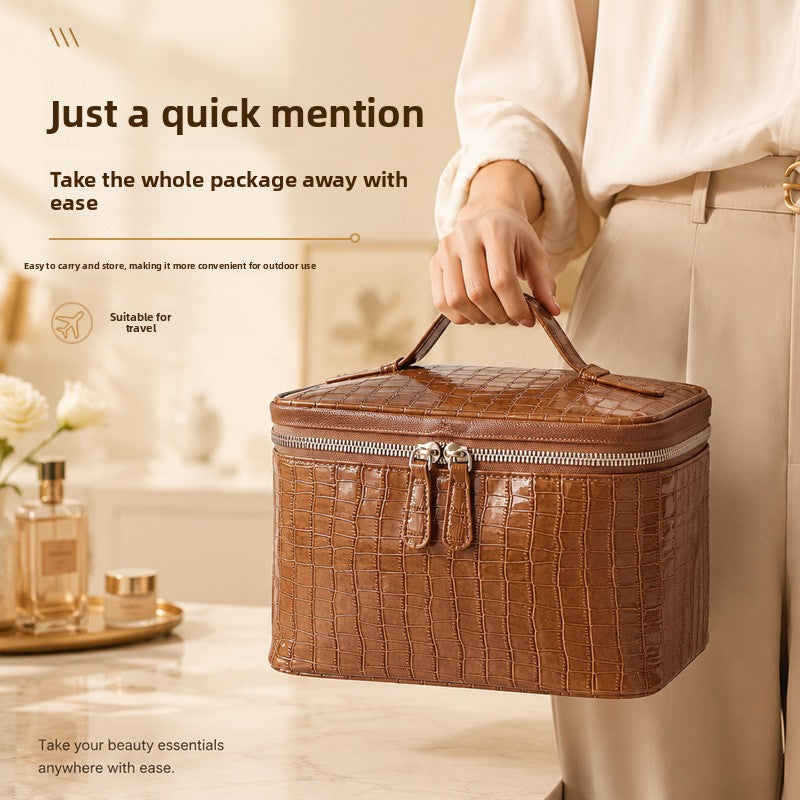Sablehide Embossed Cosmetic Case
