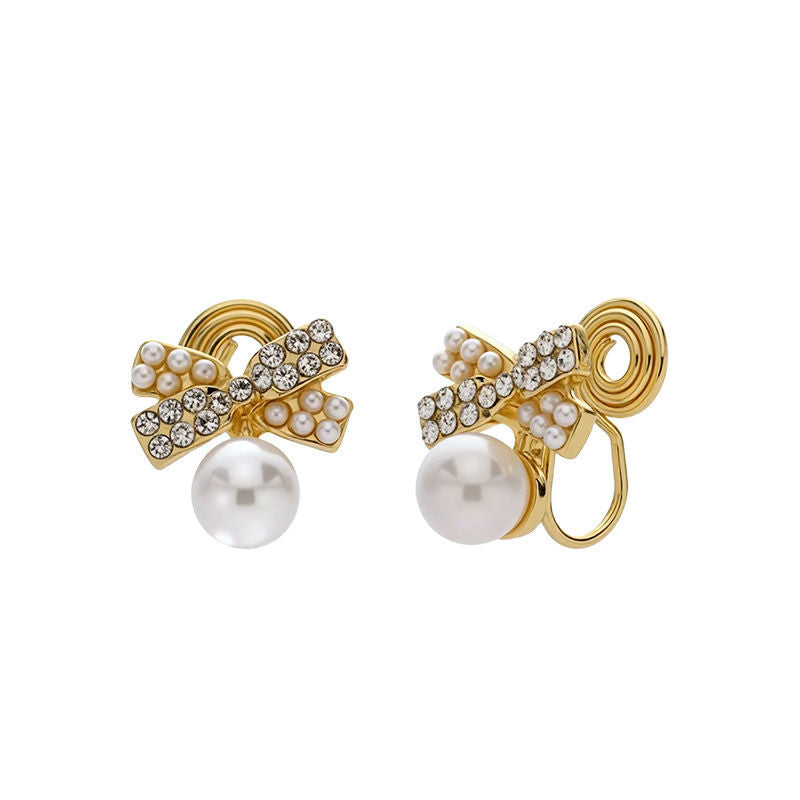 Pearl earrings without pierced ears