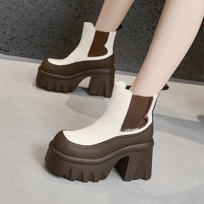 British Style Thick-Soled Martin Boots for Women