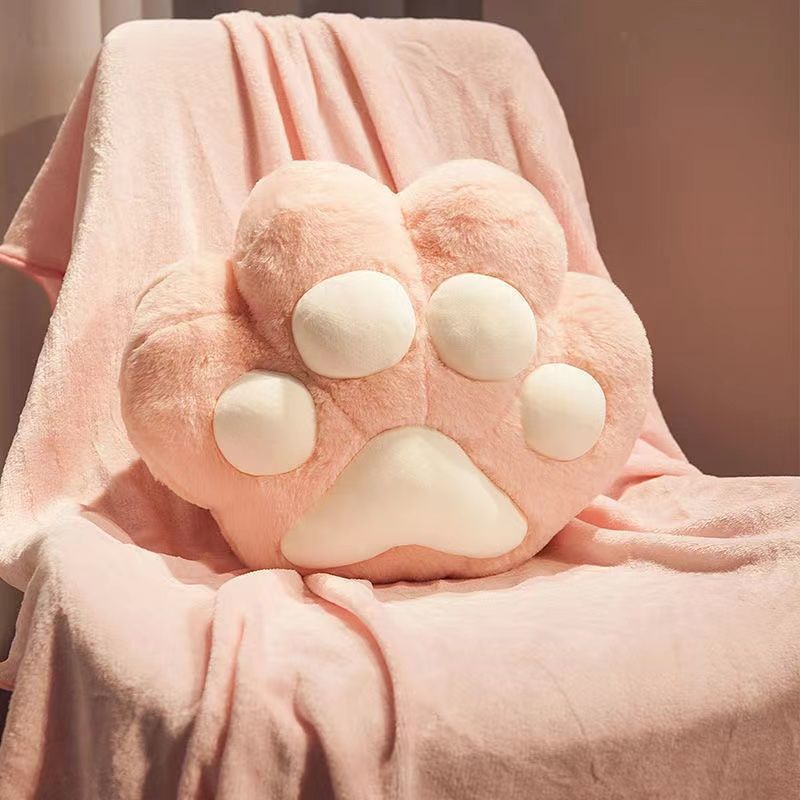 Cat Paw Pillow Blanket Hand Warmer