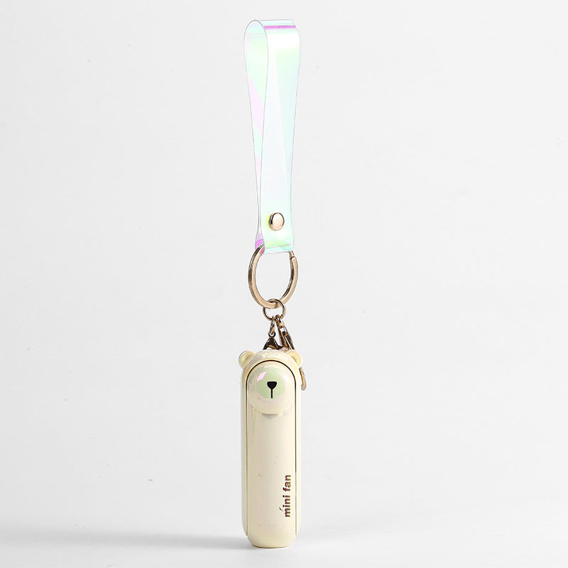 Portable USB Keychain Fan with Flashlight
