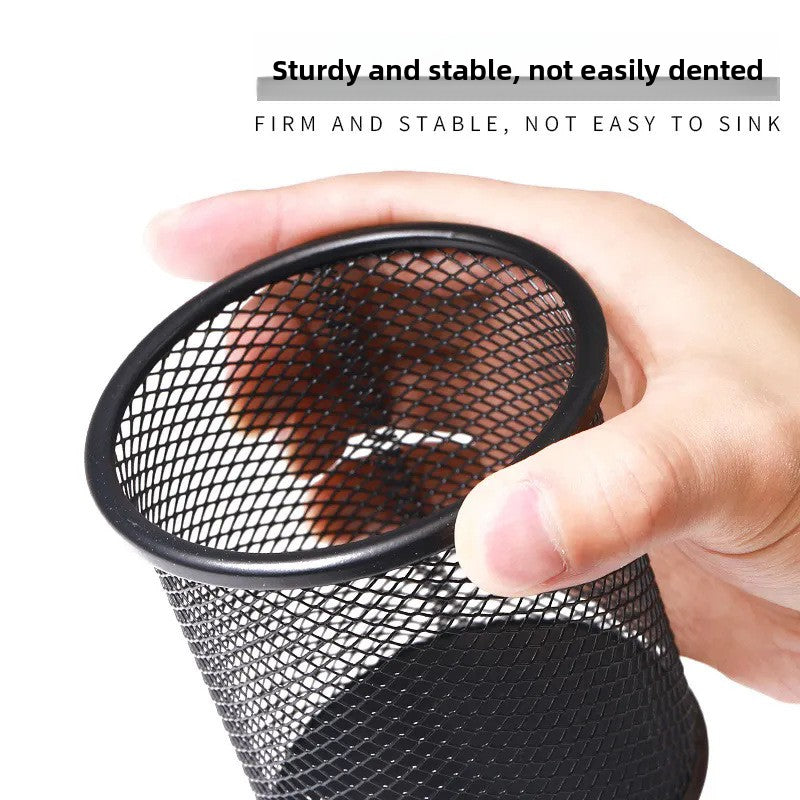 Desktop and Wall Mounted Metal Pen Holder