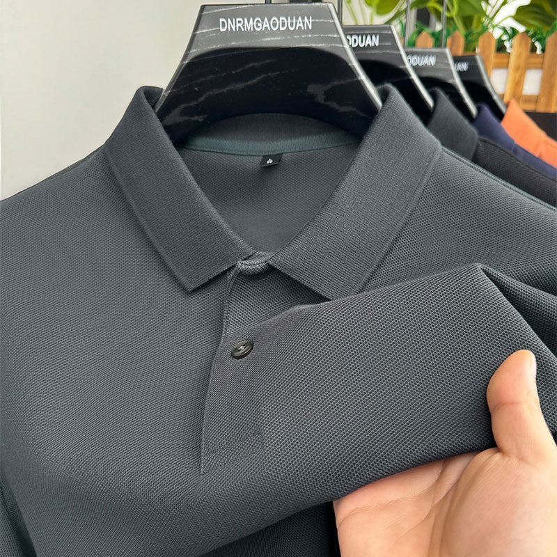 Mens Cotton Polo Shirt Short Sleeve t shirt