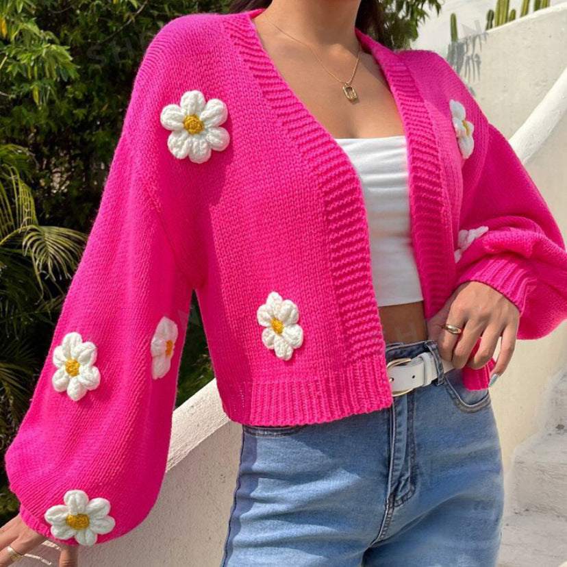 Petal Veil Knit Cardigan