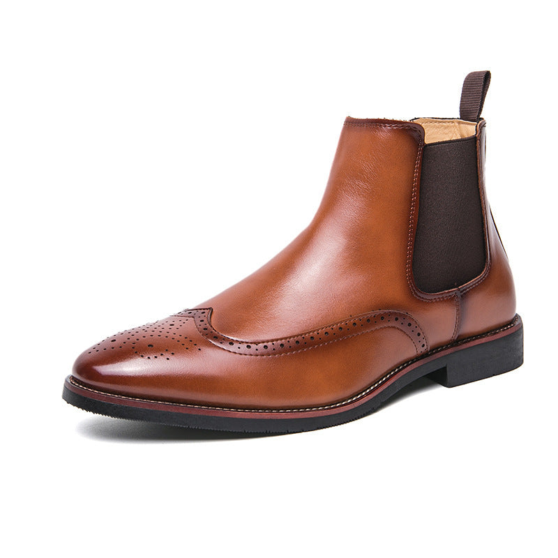 Mens Fleece Lined Chelsea Boots