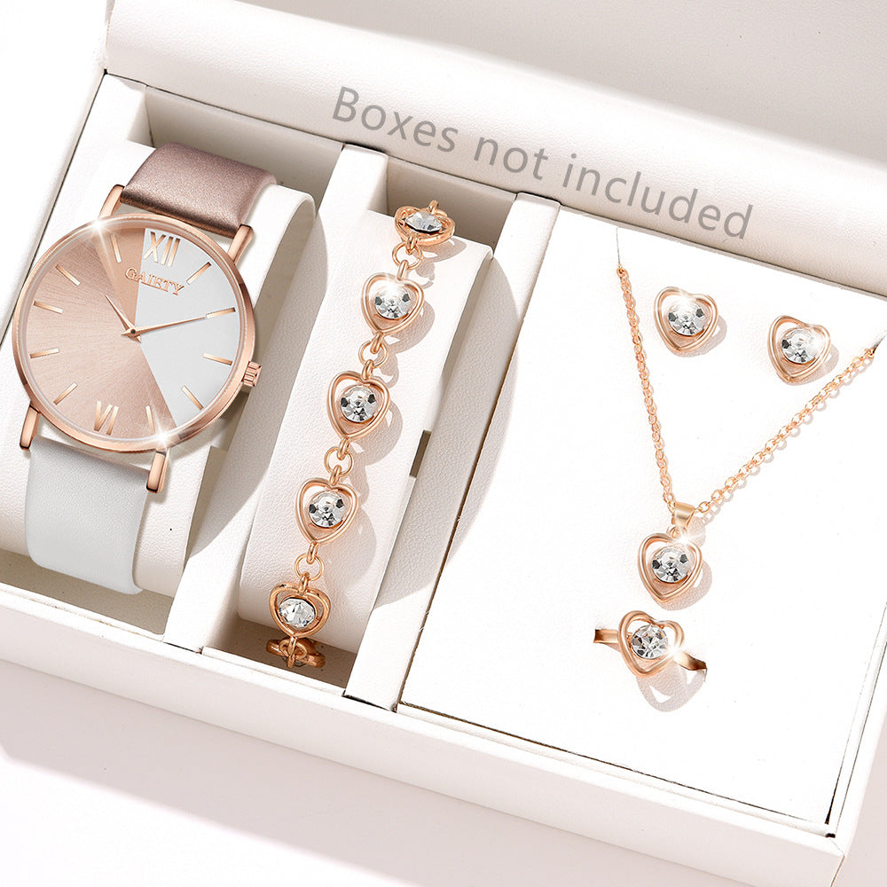 Two-color simple quartz watch