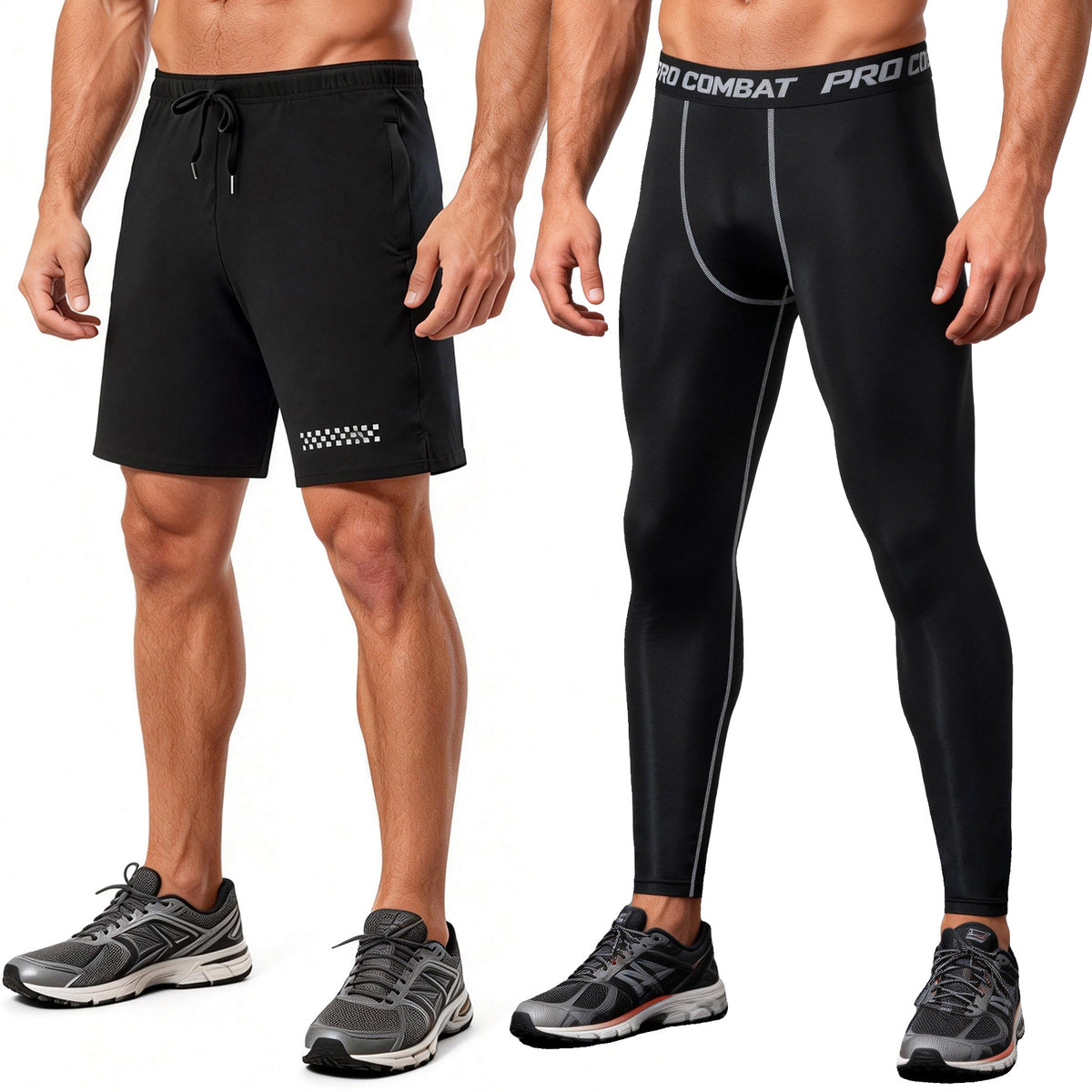 Mens Quick-Dry Elastic Training Shorts - Lightweight & Breathable