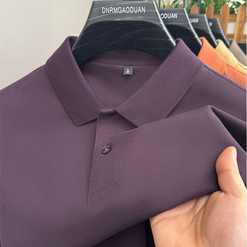 Mens Cotton Polo Shirt Short Sleeve t shirt
