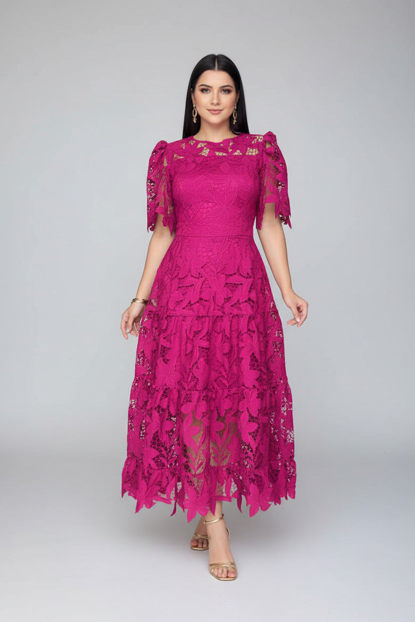 Serena Lace A-Line Dress