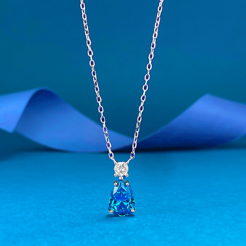 S925 Silver Pear Drop Necklace