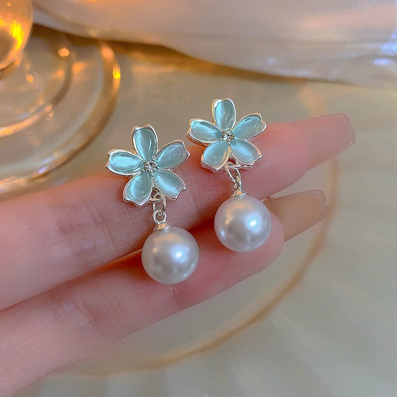 Pearl Geometric Earrings