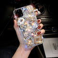 Rhinestone Silicone Phone Case for iPhone