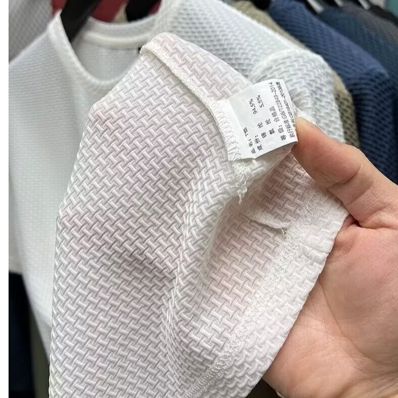 Ice silk short-sleeved T-shirt for men