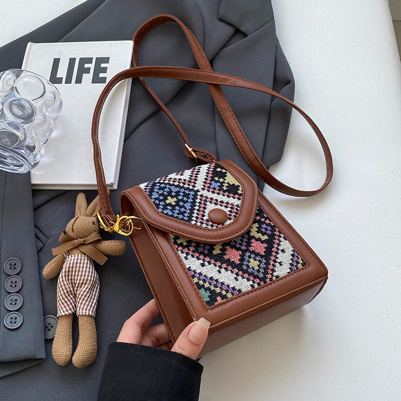 Ethnic Style Crossbody Phone Bag
