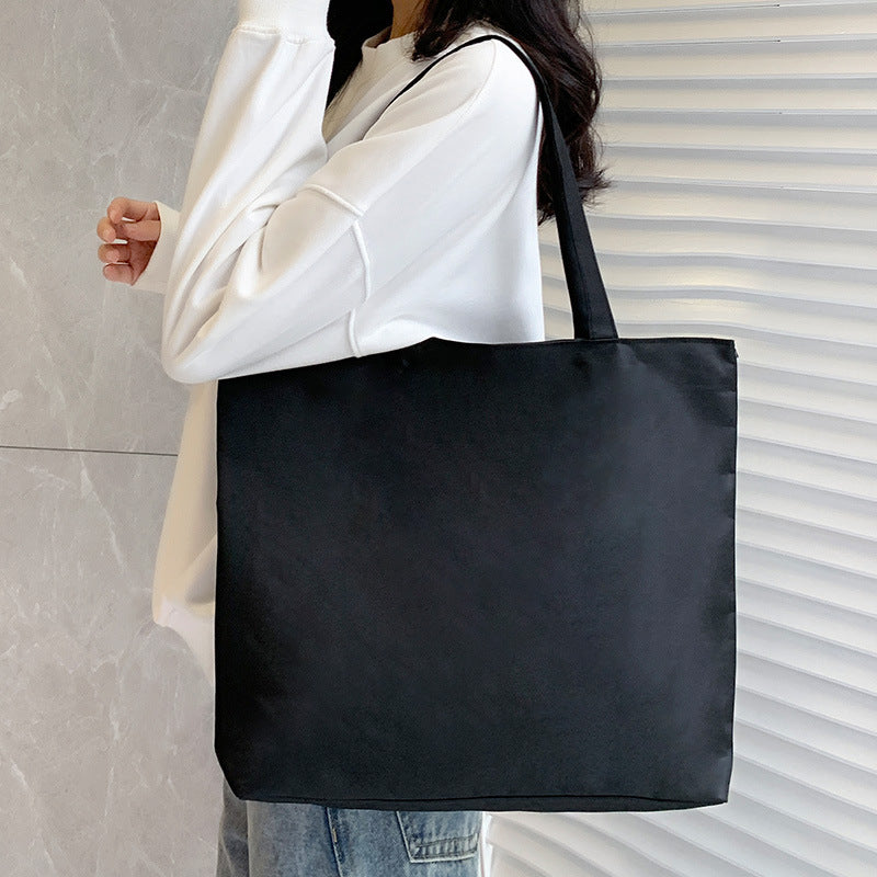 Canvas Tote Bag with Trendy Prints
