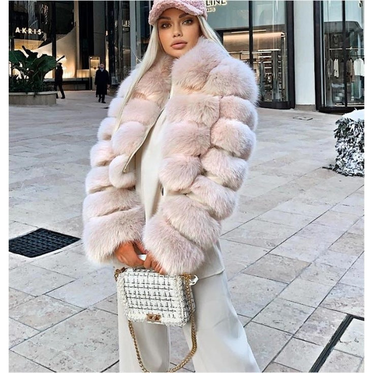 Womens Faux Fur Winter Coat