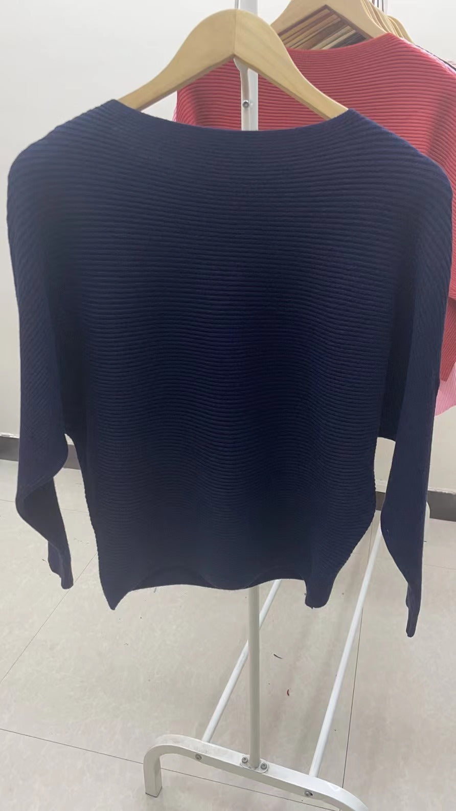 Solid Color Pullover Short Long Sleeve Knit Base Shirt