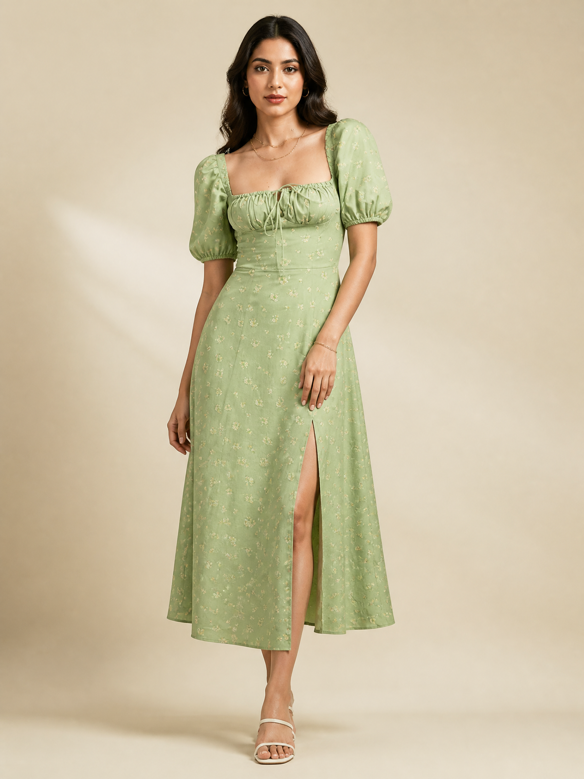 Solara Floral Midi Dress