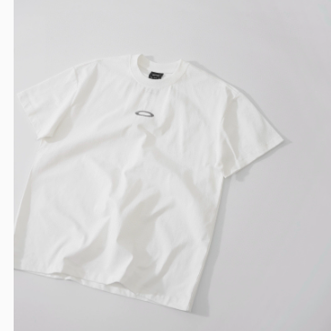 Embroidered Cotton Short-Sleeve T-Shirt in Black or White