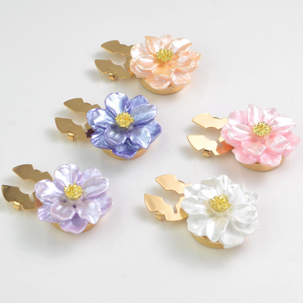 Pearlescent Floral Button Cover