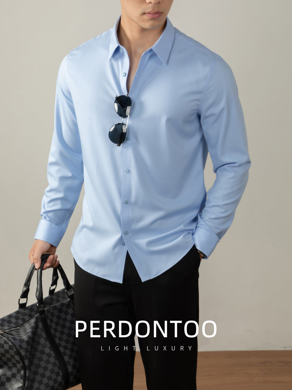 Business Long-Sleeved Plain-Colored Shirt - Premium Modal Blend
