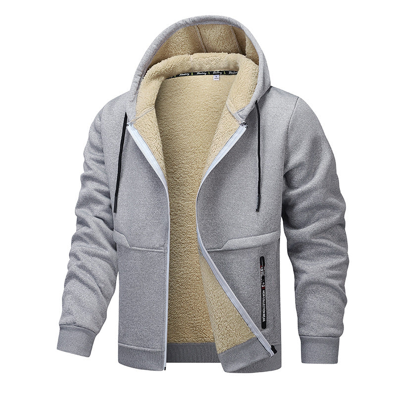 Loose and thick sheepskin jacket