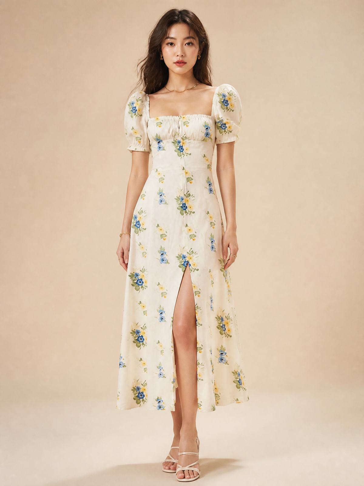 Solara Floral Midi Dress