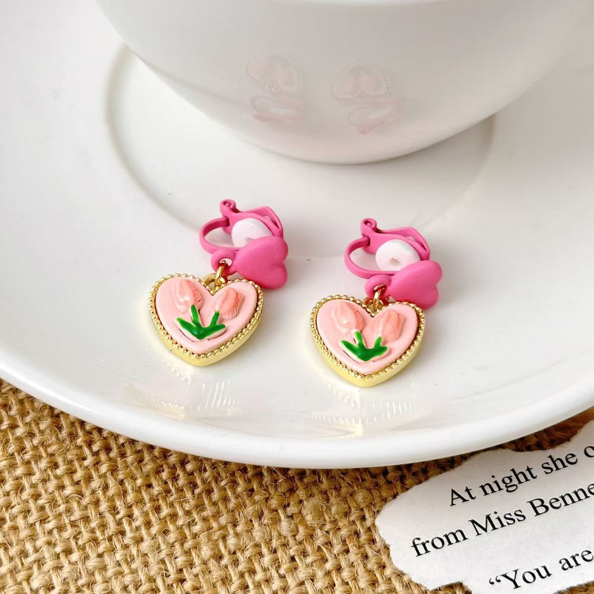 Lustrelace Pearl Ear Clips
