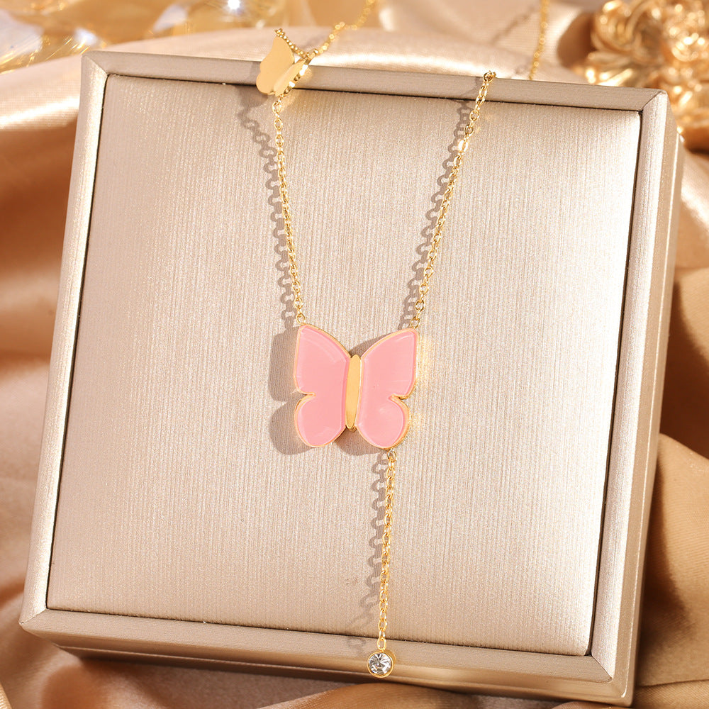 All-titanium steel necklace