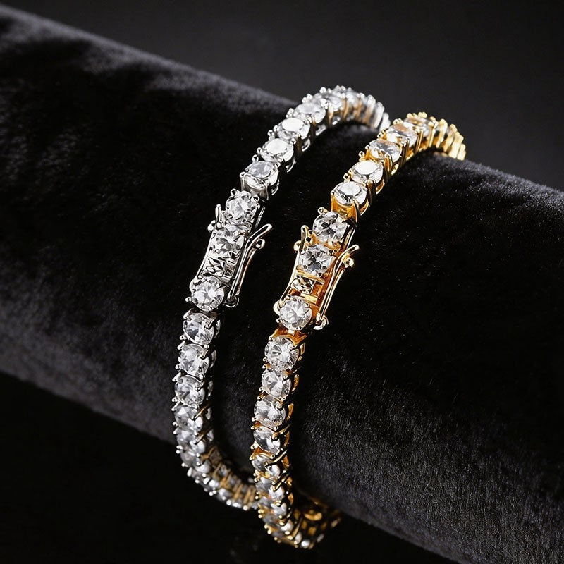 Copper Micro Inlaid Zircon Tennis Bracelet