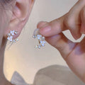 Classic Pearl Earrings 0094 in Lustrous White Finish