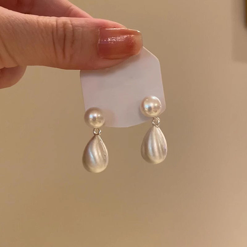 Pearl Geometric Earrings