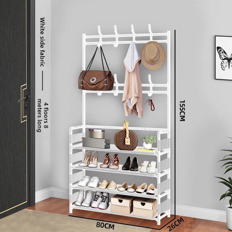 Simple floor-standing multi-functional clothes hanger